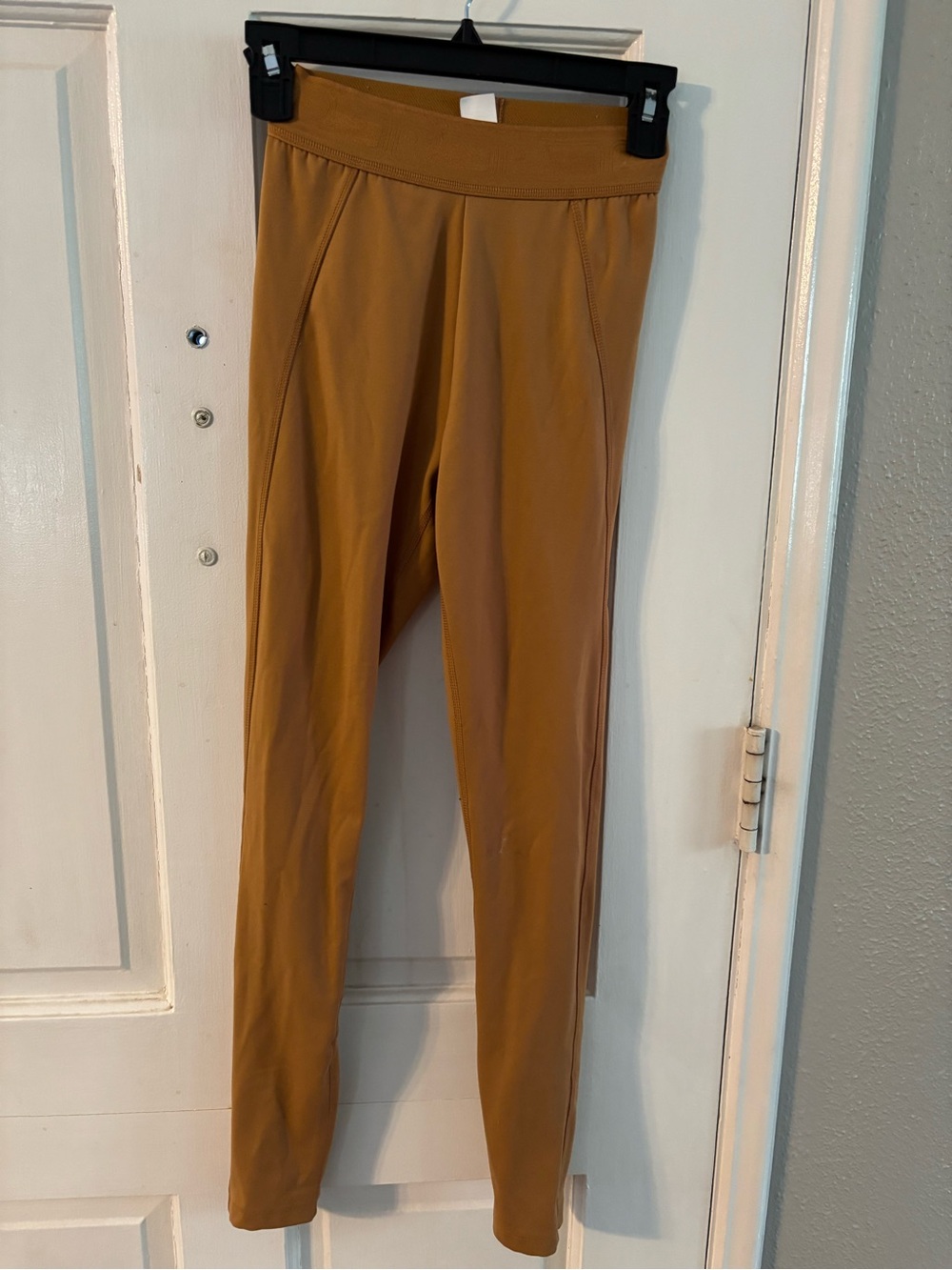 PINK Women's Brown High Rise Ankle Leggings XS Elastic Waist Stretch